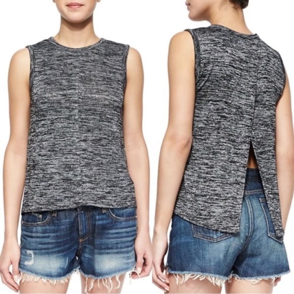 Rag & bone Jean gray split back tank